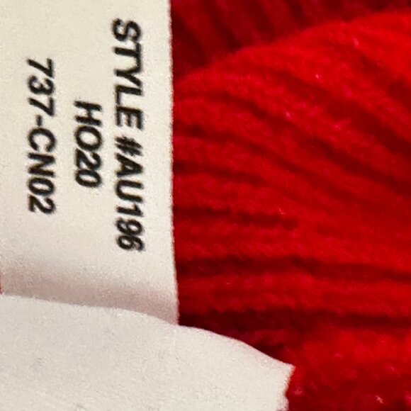 J Crew Crewneck Sweater 3 Gold Shoulder Buttons Bright Red Wool Mix Size L - Picture 5 of 7